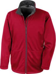 RESULT R 209M / Jachetă softshell bărbătească cu 3 straturi - roșie S (30209M00401)
