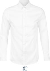 Neoblu 3182 BLAISE MEN / Cămașă bărbătească cu mânecă lungă din micro twill - alb optic XXL (243182z1505)
