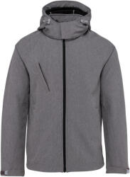 Kariban Vintage K413 / Jachetă softshell bărbătească cu glugă - gri melanj XL (20K413p8704)