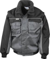RESULT R 071X / Jachetă de lucru unisex cu mâneci detașabile - gri/negru M (30071X31302)