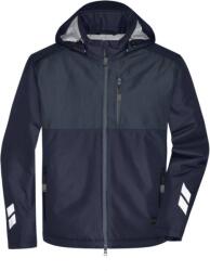 Daiber JN 1815 / Jachetă de lucru căptușită hardshell - bleumarin/carbon 6XL (021815q8016)