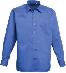 Premier PR 200 / Cămașă bărbătească cu mânecă lungă din poplin - albastru regal 46 (3902000500p)