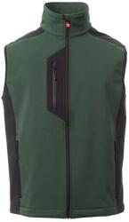 PAYPER CORK S00360-P114 / Vestă softshell bicoloră pentru bărbați - verde pădure/negru XXS (S00360P11407057XXS)