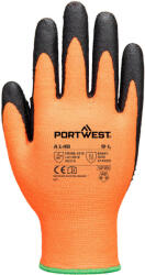 Portwest GRIP 13 HIGH DOTTED / Mănuși din nitril cu ținte - portocaliu/negru XL (A148O8RXL)