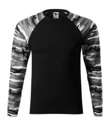 MALFINI, a. s MALFINI CAMOUFLAGE LS 166 / Tricou unisex - gri camuflaj XS (1663212)
