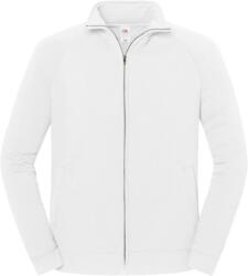 Fruit of the Loom ICONIC PREMIUM SWEAT JACKET / Hanorac din bumbac gros cu fermoar - alb XL (16229000104)
