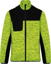 Wk Designed To Work WK CONCEPUTĂ PENTRU WORK WK 9108 / Jachetă de lucru tricotată din fleece pentru bărbați - galben/negru XXXL (209108amw13)