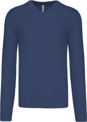 Kariban Vintage K965 / Pulover bărbătesc cu decolteu în V - albastru intens 4XL (20K965w9914)