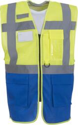 Yoko Vestă de siguranță YOKO HI-VIS HVW820 / Plasă - HV galben/albastru regal M (79W820zw902)