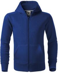 MALFINI, a. s MALFINI TRENDY ZIPPER 412 / Jachetă cangur cu fermoar complet și glugă pentru copii - albastru regal 146 (4120511)