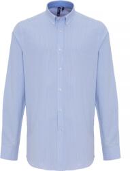 Premier PR 238 / Cămașă Oxford cu mânecă lungă, bărbătească, cu dungi - alb/albastru oxford XXXL (390238v6313)