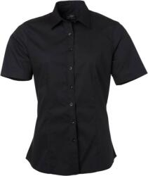 Daiber JN 679 / Cămașă cu mânecă scurtă din poplin pentru femei - negru S (02067900201)
