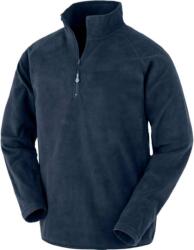 RESULT R 905X / Hanorac unisex din microfleece cu fermoar 1/4 - bleumarin XL (30905X00304)