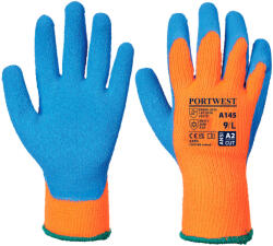 Portwest COLD GRIP A145 / Mănuși de latex de iarnă - portocaliu/albastru M (A145OBLM)