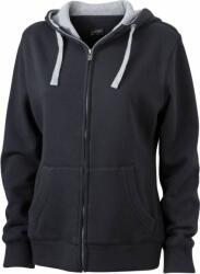 Daiber JN 962 / Hanorac de damă - negru/gri melange XL (02096260204)