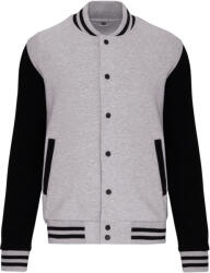 Kariban Vintage TEDDY K497 / Hanorac/jachetă unisex din fleece - gri oxford/negru XXL (20K497v9405)