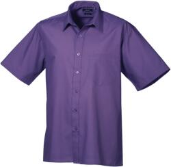 Premier PR 202 / Cămașă bărbătească din poplin cu mânecă scurtă - violet 38 (3902023500f)