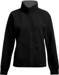PROMODORO 7985 / Jachetă dublă din fleece pentru femei - negru/gri deschis XXXL (40798581213)