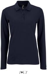 SOL'S PERFECT LSL / Tricou polo cu mânecă lungă pentru femei - bleumarin francez S (25208329001)