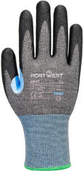 Portwest CS CUT D15 PU / Ghete de cauciuc netăiate, nivel D - gri/negru XL (A647G8RXL)