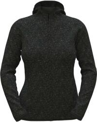 STEDMAN Geacă tricotată din fleece cu glugă STEDMAN LUX ST5560 / Geacă tricotată din fleece pentru femei cu glugă - negru melanj L (ST5560BOHL)