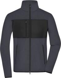Daiber JN 1312 / Jachetă din fleece pentru bărbați - carbon/negru XXXL (02131282813)