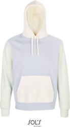 SOL'S SOL'S COLLINS / Hanorac unisex cu glugă din bumbac organic - albastru cremos XXXL (253818w0313)