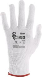 CXS Mănuși textile CXS SAWA - albe 8 (333000110008)
