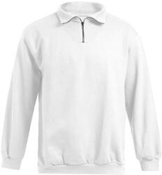 PROMODORO 5050 TROYER / Hanorac bărbătesc cu fermoar 1/4 - alb, mărimea S (40505000101)