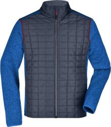 Daiber JN 742 / Jachetă hibridă tricotată pentru bărbați - melanj regal/melanj antracit XXL (020742s6605)