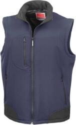 RESULT R 123X / Vestă softshell unisex cu 3 straturi - bleumarin/negru S (30123X36101)