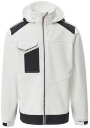 PAYPER PERFORMER 2.0 001473-0053 / Jachetă softshell cu glugă detașabilă - alb/negru M (001473005300011M)