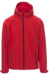 PAYPER GALE 001044-0355 / Jachetă softshell bărbătească cu glugă - roșie M (001044035503000M)