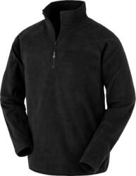 RESULT R 905X / Hanorac unisex din microfleece cu fermoar 1/4 - negru XXXL (30905X00213)