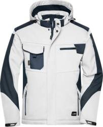Daiber JN 824 / Jachetă softshell de iarnă pentru lucru - alb/carbon 4XL (020824i9814)