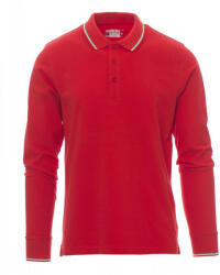PAYPER AVIAZIONE 000059-0021 / Tricou polo unisex cu mânecă lungă - roșu XXL (000059002103012XXL)