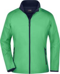 Daiber JN 1129 / Jachetă softshell promoțională cu 2 straturi pentru femei - verde/bleumarin L (02112960603)