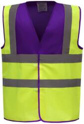 Yoko Vestă de siguranță YOKO HI-VIS HVW100 / Vestă de siguranță - violet/galben de înaltă vizibilitate, mărimea S (79W100zx501)