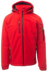 PAYPER CREEK PAD S00330-0489 / Jachetă softshell izolată cu glugă detașabilă - roșu/negru XS (S00330048903015XS)