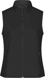 Daiber JN 1127 / Vestă softshell promoțională cu 2 straturi pentru femei - negru/negru M (02112780802)