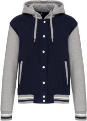 Kariban Vintage TEDDY K4003 / Hanorac/jachetă unisex - bleumarin/gri oxford/alb S (204003x6601)