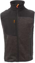 PAYPER TOUR S00361-0103 / Vestă tehnică tricotată cu inserții softshell - gri melanj/negru 4XL (S003610103130314XL)
