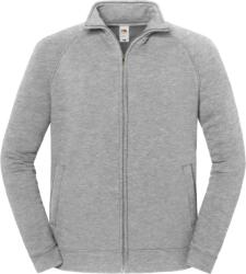 Fruit of the Loom ICONIC PREMIUM SWEAT JACKET / Hanorac gros din bumbac cu fermoar - gri deschis melanj L (162290a9903)