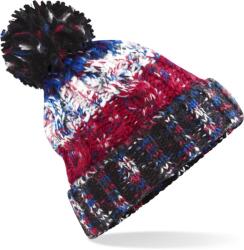 Beechfield B 486 TIRBUȘ / Căciulă tricotată cu pompom - black jacks Universal (530486abg99)