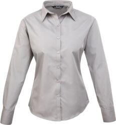 Premier PR 300 / Cămașă poplin cu mânecă lungă pentru femei - argintiu XS (3903006402b)
