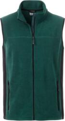 Daiber JN 856 / Vestă de lucru din fleece pentru bărbați - verde închis/negru XXL (02085683005)