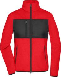 Daiber JN 1311 / Jachetă din fleece pentru femei - roșu/negru L (02131187603)