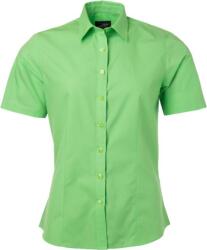 Daiber JN 679 / Cămașă cu mânecă scurtă din poplin pentru femei - verde lime M (02067904202)