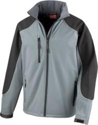 RESULT R 118X / Jachetă softshell unisex cu 3 straturi și glugă - gri/negru XXL (30118X31305)