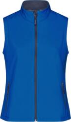 Daiber JN 1127 / Vestă softshell promoțională cu 2 straturi pentru femei - albastru nautic/bleumarin XL (021127q9504)